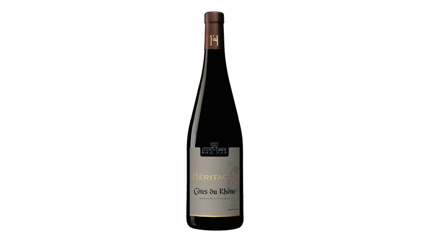 VIN ROUGE COTES DU RHONE HERITAGES 2021 14.5% 0.75L