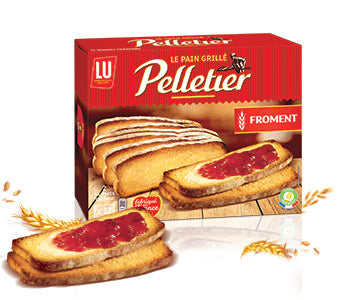 LU PELLETIER PAIN GRILLE AU FROMENT 0.45KG