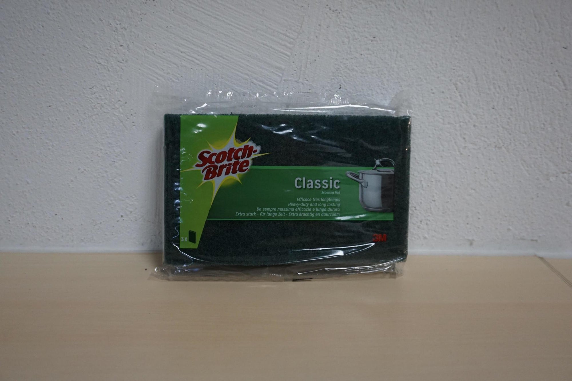 SCOTCHBRITE CLASSIC SCOURING PAD/DECAPAGE CLASSIQUE 3PK