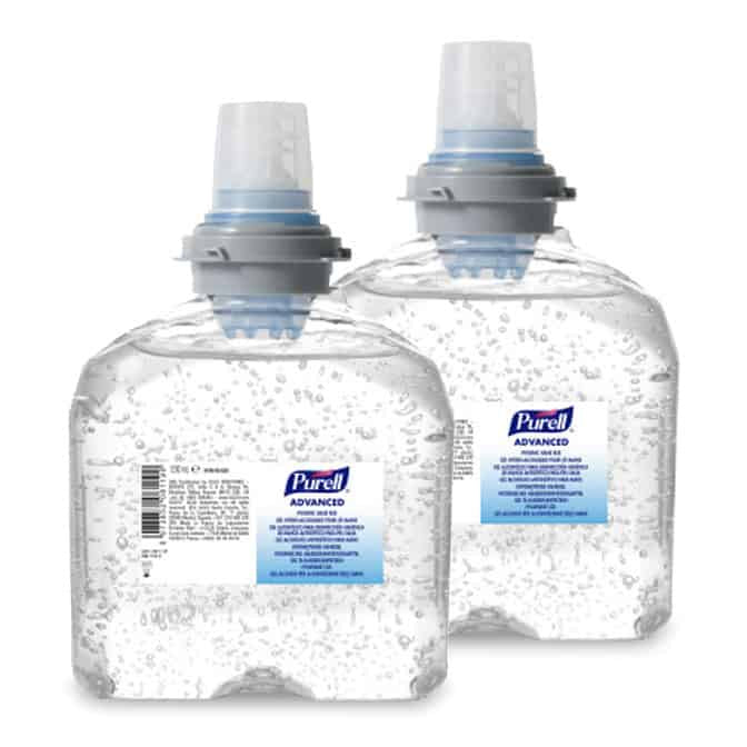 PACK 2 RECHARGES GEL HYDROALCOOLIQUE PURELL (2X1200ML) 2.4L